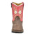 Smoky Mountain Boots Toddler Girls Autry Chocolate/Coral Leather Cowboy Boots