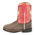 Smoky Mountain Boots Toddler Girls Autry Chocolate/Coral Leather Cowboy Boots