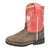 Smoky Mountain Boots Toddler Girls Autry Chocolate/Coral Leather Cowboy Boots