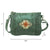 American West Womens Navajo Soul Zip Top Light Turquoise Leather Crossbody Bag