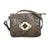 American West Womens Navajo Soul Zip Top Distressed Brown Leather Crossbody Bag