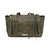 American West Womens Navajo Soul CC Distressed Charcoal Leather Handbag Bag