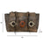 American West Womens Navajo Soul CC Distressed Charcoal Leather Handbag Bag