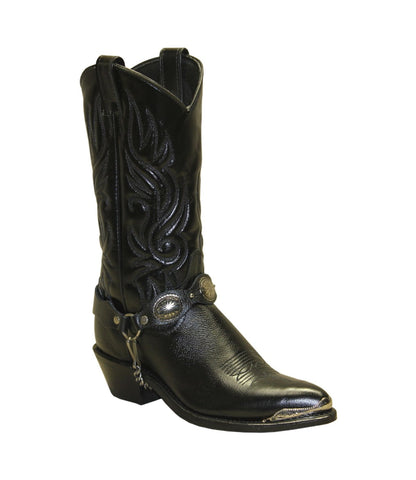 Sage Womens 11in Western Dress Concho Black Cowhide Cowboy Boots 8 M