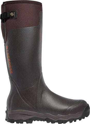 LaCrosse Mens Alphaburly Pro 18in Brown Rubber Hunting Boots