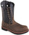 Smoky Mountain Childrens Boys Buffalo Brown/Black Leather Cowboy Boots 2.5 D