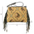 American West Womens Woven Tapestry Horses Tan Leather Handbag Bag