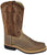 Smoky Mountain Boots Mens Boonville Brown Distress Leather Square Toe 11 EE
