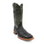 Ferrini Mens Black Leather Caiman Print S-Toe Stampede Cowboy Boots 9 EE