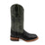 Ferrini Mens Black Leather Caiman Print S-Toe Stampede Cowboy Boots 9 EE