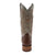 Ferrini Mens Rust Leather Caiman Print S-Toe Stampede Cowboy Boots 9 EE