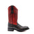 Ferrini Mens Stampede S-Toe Black Leather Caiman Cowboy Boots