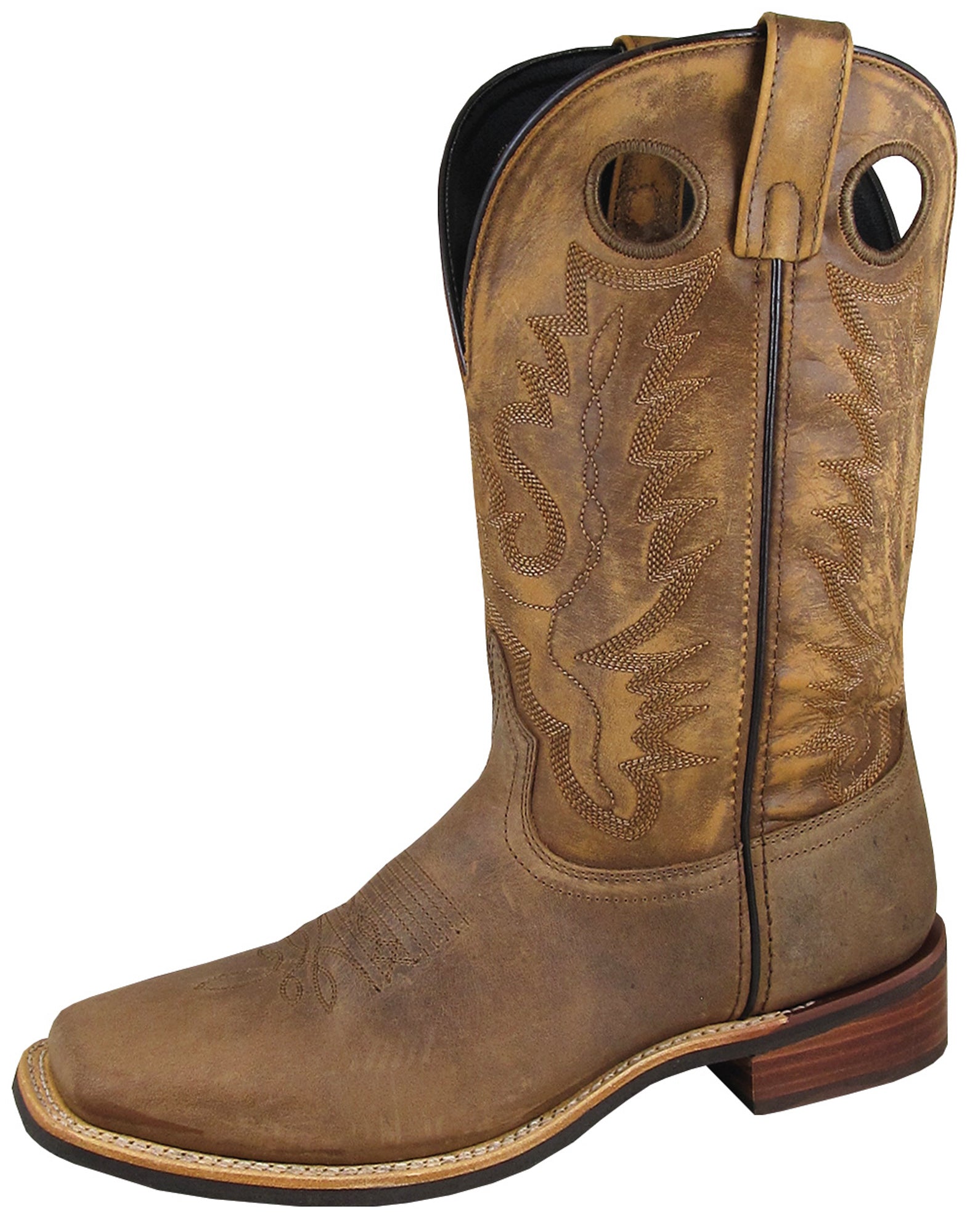 Deer Leather Brown Cowboy Boots main image 0