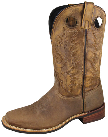 Smoky Mountain Mens Timber Brown Leather Cowboy Boots 14 D