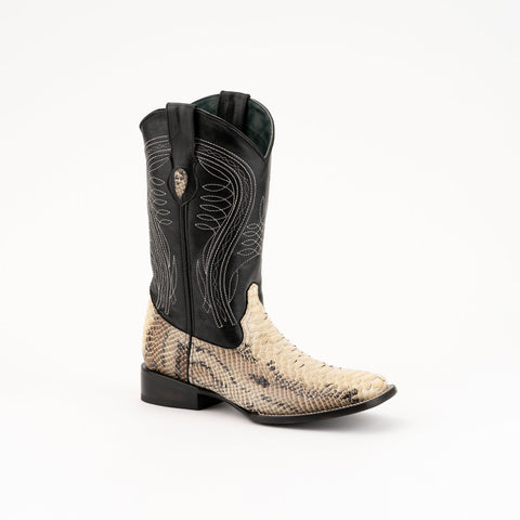 Ferrini Mens Natural Leather Vibora S-Toe Snake Cowboy Boots