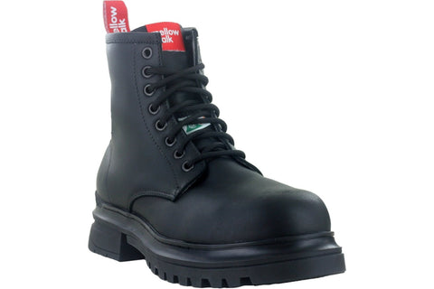 Mellow Walk Womens Hybrid EH PR Black Leather Athletic Work Boots
