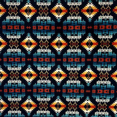 Rockmount Unisex Native Western Navy 100% Cotton Bandana