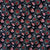 Rockmount Unisex Cowboy Skulls and Hearts Black 100% Cotton Bandana