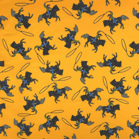 Rockmount Unisex Ropers Western Yellow 100% Cotton Bandana