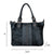 American West Womens Cow Town Black Hair-On Leather Handbag Bag