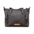 American West Womens Cow Town Brindle Hair-On Leather Satchel Bag