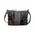 American West Womens Cow Town CC Brindle Hair-On Leather Handbag Bag