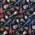 Rockmount Unisex Electric Guitars Black Multi 100% Cotton Bandana