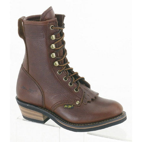 AdTec Childrens Girls Chestnut Packer Boot Tumble Leather Chore 1 M