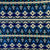 Rockmount Unisex Native Print Blue 100% Cotton Bandana