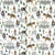 Rockmount Unisex Cowboy Riders and Cactus Ivory 100% Cotton Bandana