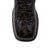 Ferrini Mens Kai S-Toe Black Leather Turtle Cowboy Boots