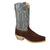 Smoky Mountain Boots Mens Santa Fe Dark Brown/Blue Leather Cowboy Boots