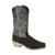 Smoky Mountain Boots Mens Santa Fe Black/Charcoal Crackle Leather Cowboy Boots