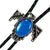 Rockmount Mens Thunderbird with Stone Inlay Silver Metal Bolo Tie