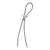 Rockmount Unisex Bison Skull Silver Metal Bolo Tie