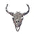 Rockmount Unisex Bison Skull Silver Metal Bolo Tie