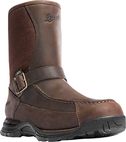 Danner Sharptail 10in Mens Dark Brown Leather Rear Zip GTX Hunting Boots 9 D