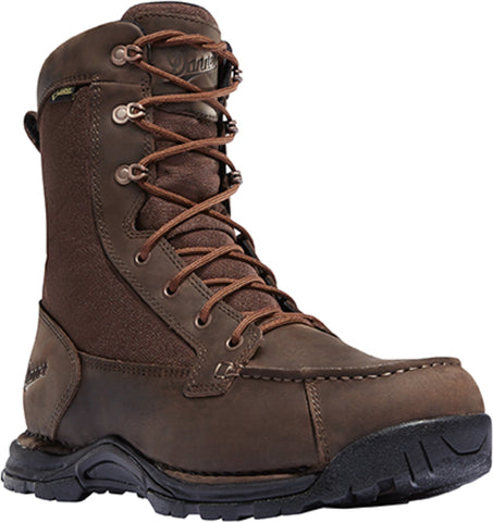 Danner Sharptail 8in Mens Dark Brown Leather Rear Zip GTX Hunting Boots