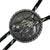 Rockmount Unisex Horsehead in Round Frame Silver Pewter Bolo Tie
