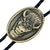 Rockmount Unisex Oval Buffalo Head Western Metal Brass Bolo Tie