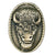 Rockmount Unisex Oval Buffalo Head Western Metal Brass Bolo Tie