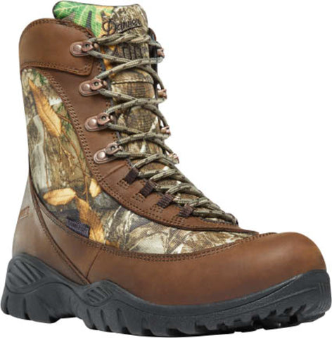 Danner Element Mens Realtree Edge Leather 8in WP 400G Hunting Boots