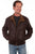 Scully Mens Chocolate/Cognac Leather Bomber Jacket L