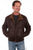 Scully Mens Chocolate/Cognac Leather Bomber Jacket XXL