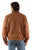 Scully Mens Featherlite Cognac/Chocolate Leather Leather Jacket