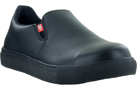 Mellow Walk Womens Jessica EH PR Black Leather Skate-Inspired Work Shoes 9 E