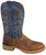 Smoky Mountain Mens Parker Brown/Navy Leather Cowboy Boots 12 EE