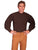 Scully Rangewear Mens Chocolate 100% Cotton L/S Vintage Old West Shirt