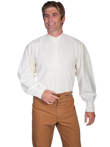 Scully RangeWear Mens Natural 100% Cotton Vintage L/S Full Cut Shirt XXL