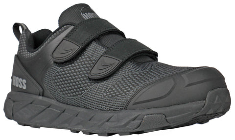Hoss Boots Mens Buster V Composite toe Black Textile Work Shoes